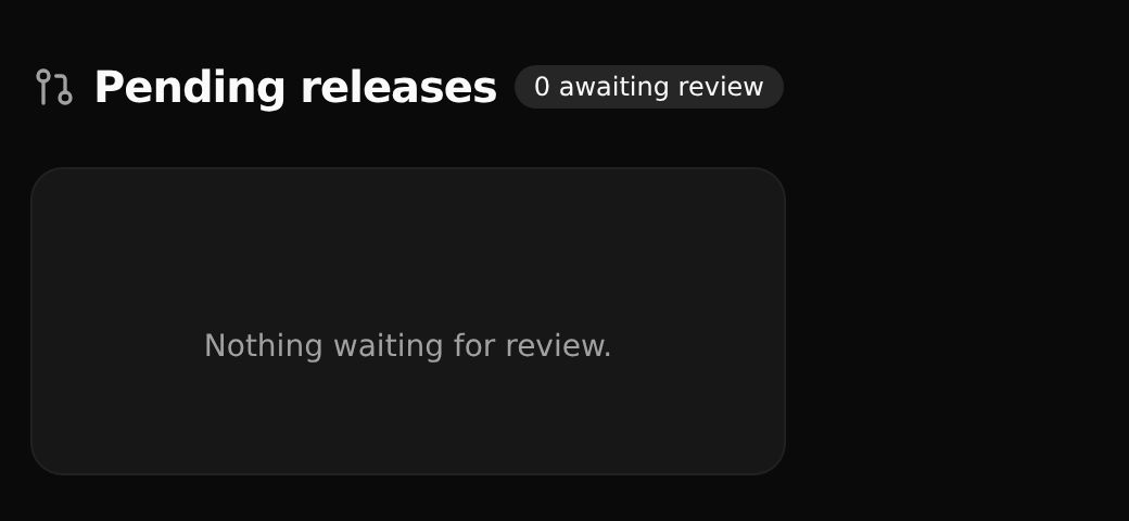 Releases waiting for review