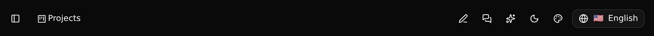 The header of a page